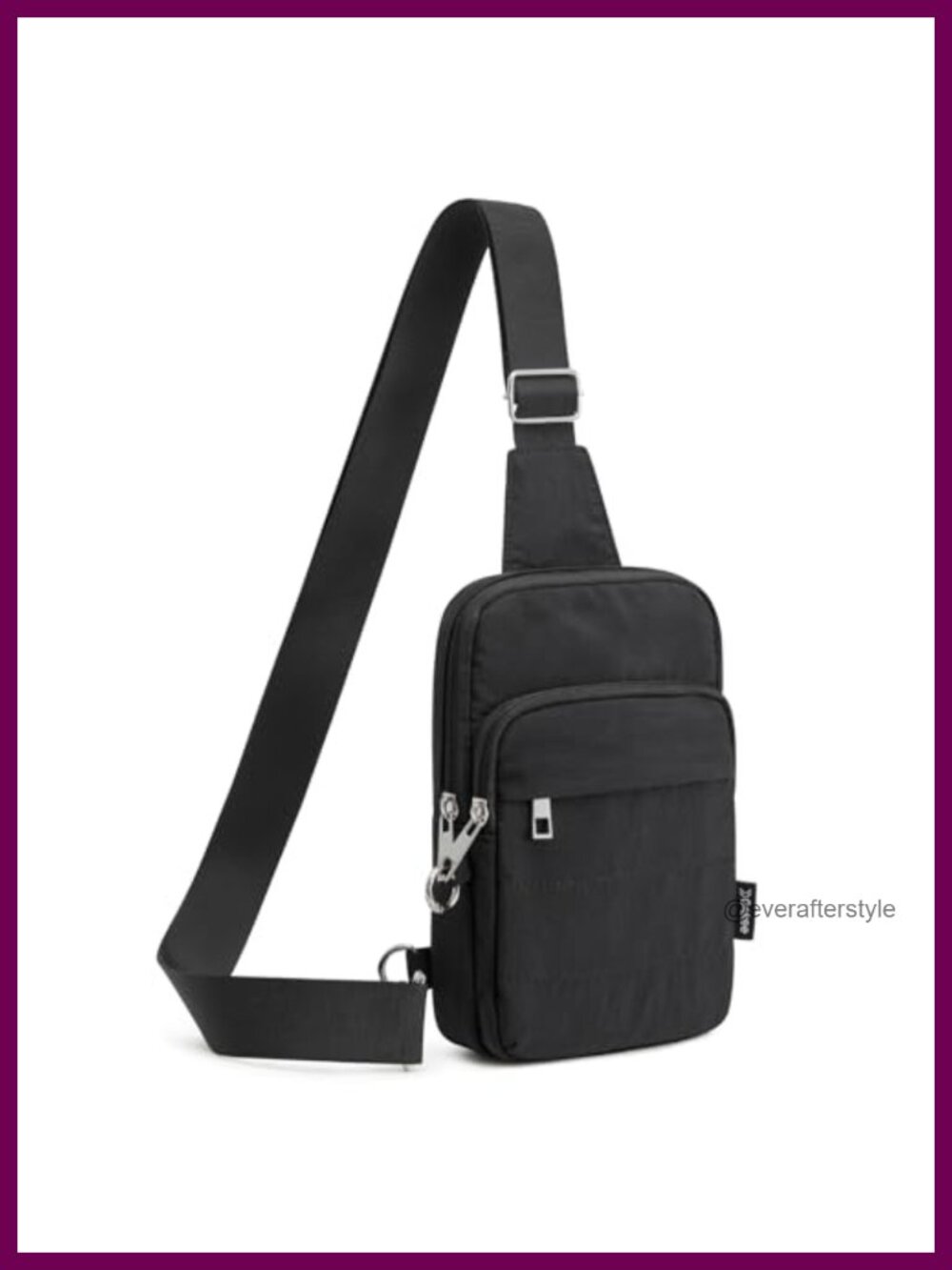 Anti Theft RFID Blocking Crossbody Sling Bag Lightweight Nylon Travel Purse